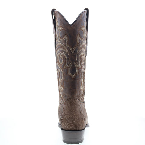 Los Altos J-Toe Teju Lizard 990735 Mens Brown Wide Cowboy Western Boots