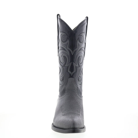 Los Altos J-Toe Shark 990909 Mens Gray Wide Leather Cowboy Western Boots