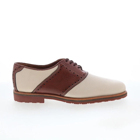 T.B. Phelps 993-20 Mens Beige Leather Oxfords & Lace Ups Casual Shoes