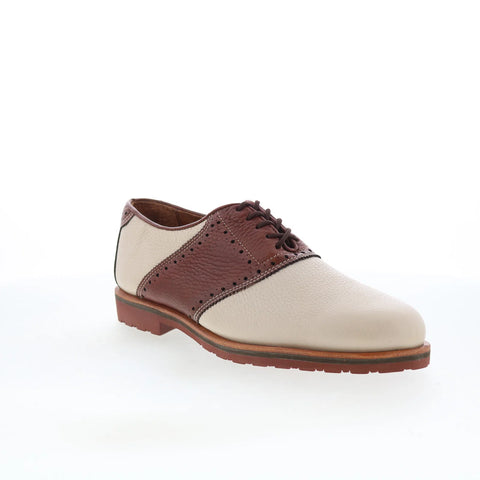 T.B. Phelps 993-20 Mens Beige Leather Oxfords & Lace Ups Casual Shoes