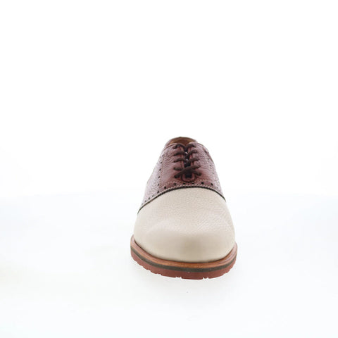 T.B. Phelps 993-20 Mens Beige Leather Oxfords & Lace Ups Casual Shoes