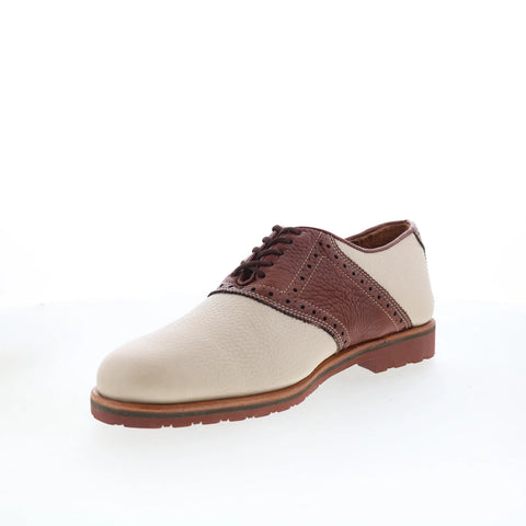T.B. Phelps 993-20 Mens Beige Leather Oxfords & Lace Ups Casual Shoes
