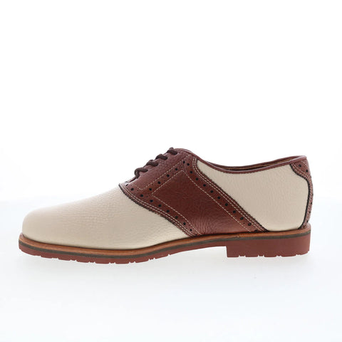 T.B. Phelps 993-20 Mens Beige Leather Oxfords & Lace Ups Casual Shoes