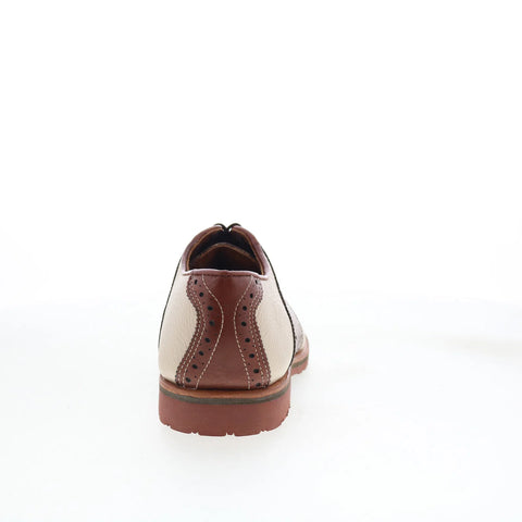 T.B. Phelps 993-20 Mens Beige Leather Oxfords & Lace Ups Casual Shoes