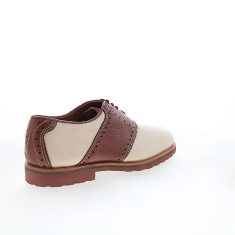 T.B. Phelps 993-20 Mens Beige Leather Oxfords & Lace Ups Casual Shoes