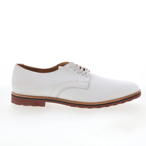 T.B. Phelps 995-70-8961 Mens White Leather Oxfords & Lace Ups Casual Shoes