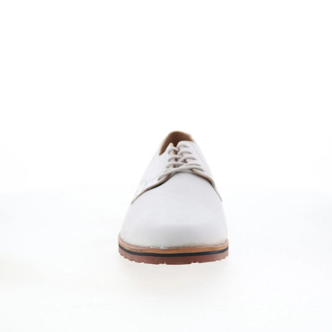 T.B. Phelps 995-70-8961 Mens White Leather Oxfords & Lace Ups Casual Shoes