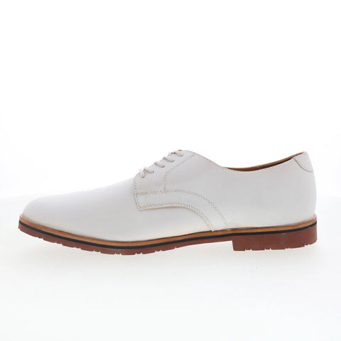 T.B. Phelps 995-70-8961 Mens White Leather Oxfords & Lace Ups Casual Shoes
