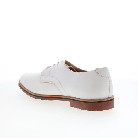 T.B. Phelps 995-70-8961 Mens White Leather Oxfords & Lace Ups Casual Shoes