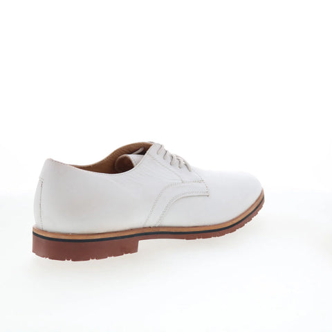 T.B. Phelps 995-70-8961 Mens White Leather Oxfords & Lace Ups Casual Shoes