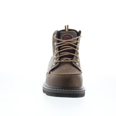 Avenger Wedge Soft Toe A7607 Mens Brown Leather Lace Up Work & Safety Boots