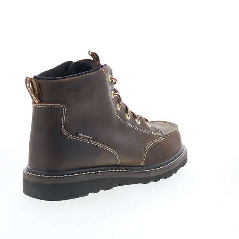 Avenger Wedge Soft Toe A7607 Mens Brown Leather Lace Up Work & Safety Boots