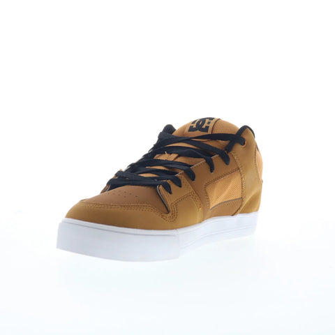 DC Pure Mid ADYS400082-WEA Womens Brown Leather Lifestyle Sneakers Shoes