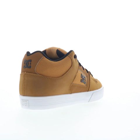 DC Pure Mid ADYS400082-WEA Womens Brown Leather Lifestyle Sneakers Shoes