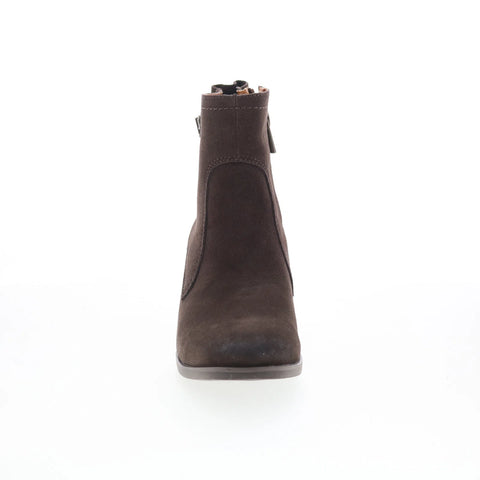 Aetrex Rubi AH124 Womens Brown Suede Zipper Ankle & Booties Boots