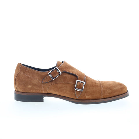 Di Bianco Albanella Mens Brown Suede Loafers & Slip Ons Casual Shoes