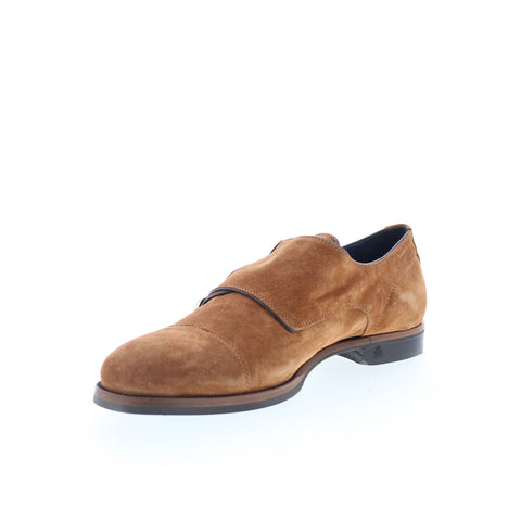 Di Bianco Albanella Mens Brown Suede Loafers & Slip Ons Casual Shoes