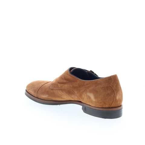 Di Bianco Albanella Mens Brown Suede Loafers & Slip Ons Casual Shoes