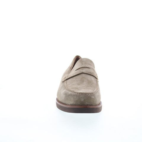 Pastori by Di Bianco Alexander Mens Gray Suede Loafers & Slip Ons Penny Shoes