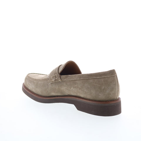 Pastori by Di Bianco Alexander Mens Gray Suede Loafers & Slip Ons Penny Shoes