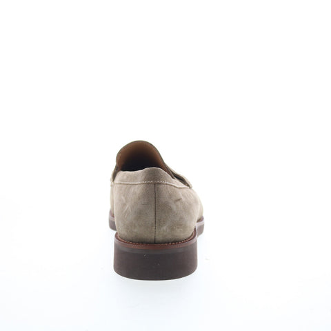Pastori by Di Bianco Alexander Mens Gray Suede Loafers & Slip Ons Penny Shoes