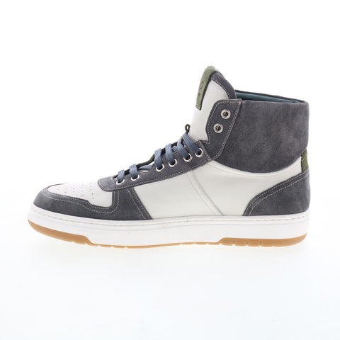 Pastori by Di Bianco Alexios Mens White Suede Lace Up Lifestyle Sneakers Shoes