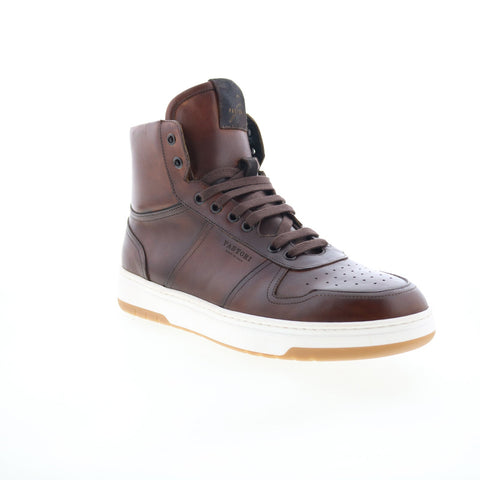 Di Bianco Alexios Mens Brown Leather Lace Up Lifestyle Sneakers Shoes