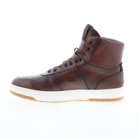 Di Bianco Alexios Mens Brown Leather Lace Up Lifestyle Sneakers Shoes