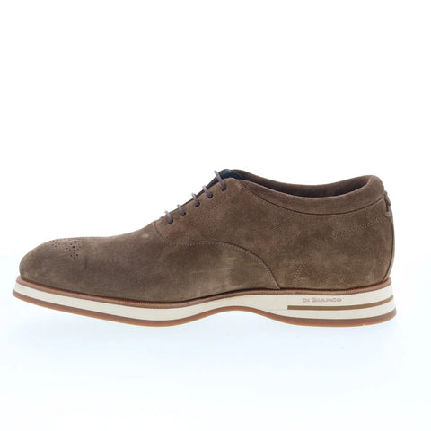 Di Bianco Ancona Mens Brown Suede Oxfords & Lace Ups Wingtip & Brogue Shoes