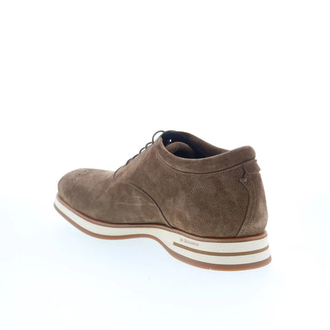 Di Bianco Ancona Mens Brown Suede Oxfords & Lace Ups Wingtip & Brogue Shoes