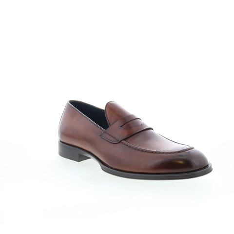 Pastori by Di Bianco Antonius Mens Brown Loafers & Slip Ons Penny Shoes