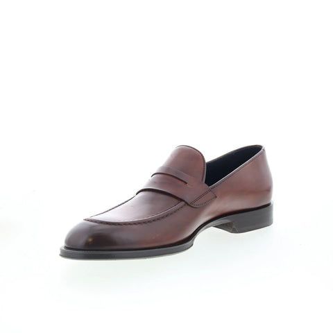 Pastori by Di Bianco Antonius Mens Brown Loafers & Slip Ons Penny Shoes