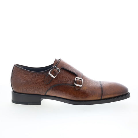Di Bianco Arezzo Mens Brown Leather Loafers & Slip Ons Casual Shoes