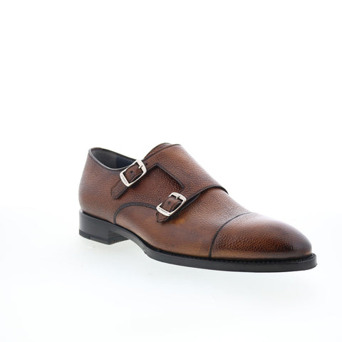 Di Bianco Arezzo Mens Brown Leather Loafers & Slip Ons Casual Shoes