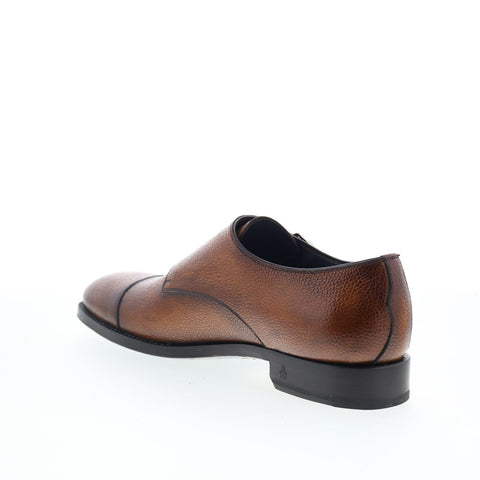 Di Bianco Arezzo Mens Brown Leather Loafers & Slip Ons Casual Shoes