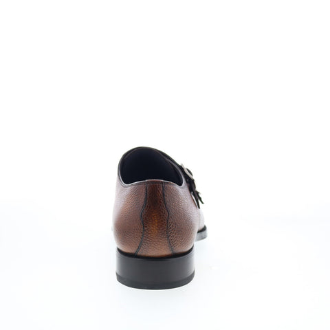 Di Bianco Arezzo Mens Brown Leather Loafers & Slip Ons Casual Shoes