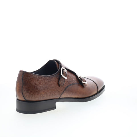 Di Bianco Arezzo Mens Brown Leather Loafers & Slip Ons Casual Shoes
