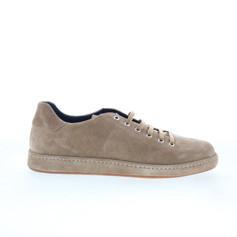 Di Bianco Arsoli Mens Brown Suede Lace Up Lifestyle Sneakers Shoes