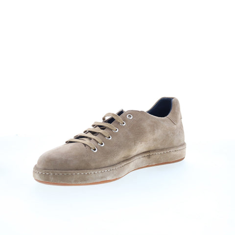 Di Bianco Arsoli Mens Brown Suede Lace Up Lifestyle Sneakers Shoes