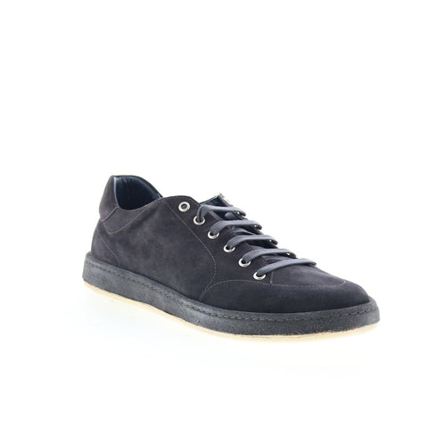 Di Bianco Arsoli Mens Black Suede Lace Up Lifestyle Sneakers Shoes