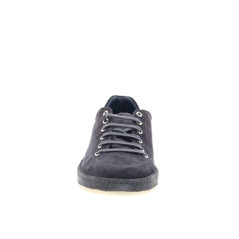 Di Bianco Arsoli Mens Black Suede Lace Up Lifestyle Sneakers Shoes
