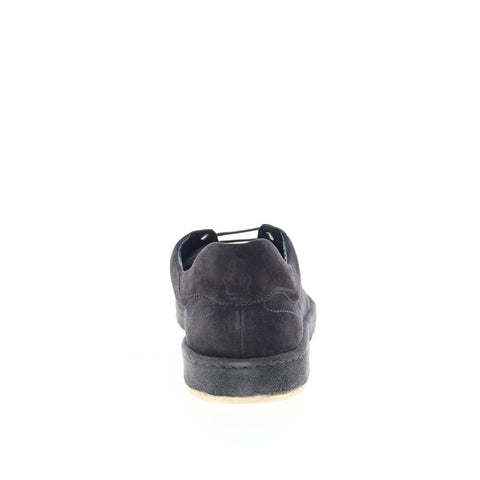 Di Bianco Arsoli Mens Black Suede Lace Up Lifestyle Sneakers Shoes