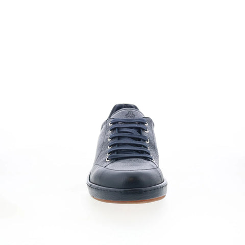 Di Bianco Arsoli Mens Blue Leather Lace Up Lifestyle Sneakers Shoes