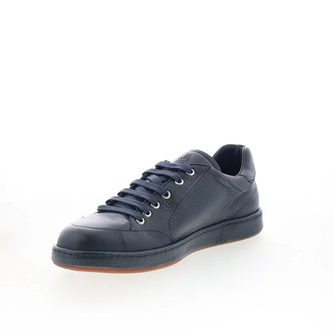Di Bianco Arsoli Mens Blue Leather Lace Up Lifestyle Sneakers Shoes