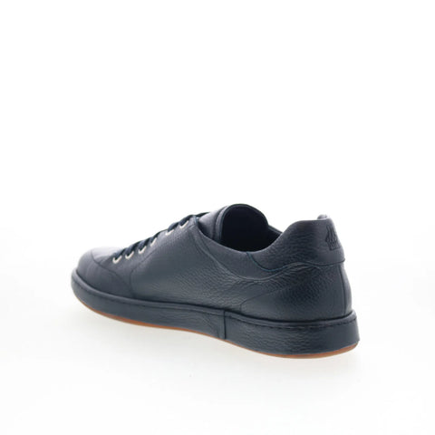 Di Bianco Arsoli Mens Blue Leather Lace Up Lifestyle Sneakers Shoes
