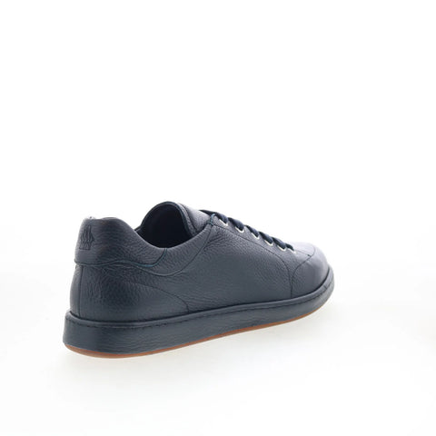 Di Bianco Arsoli Mens Blue Leather Lace Up Lifestyle Sneakers Shoes