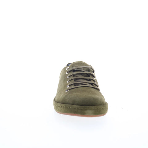 Di Bianco Asai Mens Green Suede Lace Up Lifestyle Sneakers Shoes