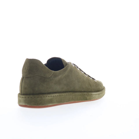 Di Bianco Asai Mens Green Suede Lace Up Lifestyle Sneakers Shoes