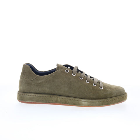 Di Bianco Asdi Mens Green Suede Lace Up Lifestyle Sneakers Shoes