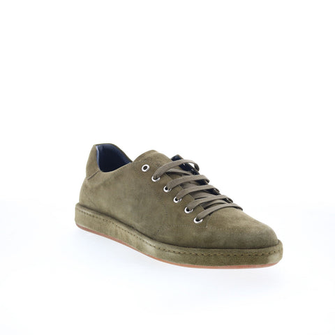 Di Bianco Asdi Mens Green Suede Lace Up Lifestyle Sneakers Shoes
